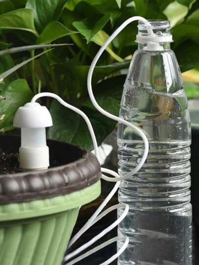 2pcs Plastic Watering Kit, Minimalist Plain Self-watering Device For Home