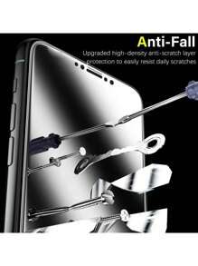 Yezodawee 360° 全方位隱私強化玻璃螢幕保護貼，適用於 iPhone 18 Pro Max 17 Pro Max/17 Pro/17 Air/17/15 Pro Max，橫向與縱向全隱私螢幕保護貼，6.7 吋全覆蓋，防刮、防指紋，9H 硬度，支援 Face ID，亦適用於 iPhone 14 Pro Max/13/12/11/XS Max/XR 系列 - Black 1pc - 查看 4