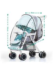 1pc Baby Stroller Rain Cover, Child Windshield Protector, Infant Umbrella Stroller Rain Poncho