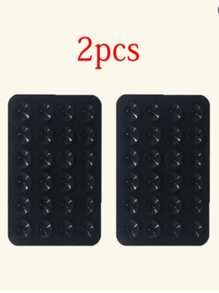 2 Packs Silicone Suction Phone Case Mount, Silicon Adhesive Suction Cup Phone Mount, Non Slip Sticky Phone Grip For Cellphone, Strong Grip Holder For Selfies And Videos(Black) Compatible With IPhone, Android Phone, Gift For Birthday, Family, Friends Phone Holder, Phone Stand, Phone Accessories