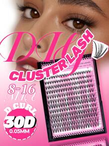 Miss Wink 240 件 30D 超柔软新工艺 0.05 毫米 D 卷曲轻松 DIY 手动睫毛延长自然蓬松柔软贴合双眼 12 排 8-16 毫米混合卡通睫毛适合派对使用，也是送给女性或女孩的一份很棒的礼物 - D - 查看 10