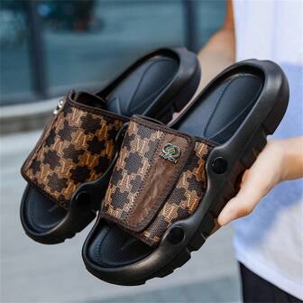 Summer Men's New Leather Sandals, Breathable Soft Bottom Non-Slip Casual Shoes