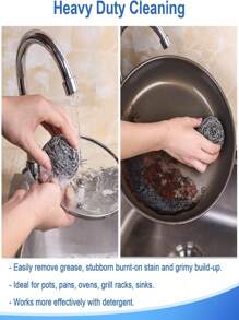 20 Pieces Of Stainless Steel Washers, Washing Pads, Kitchen And Bathroom Wire Washers, Etc