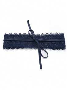 1pc Women's Lace Tie-Up Belt Wide Cinch Waistband Halloween Valentine's Day Summer, School