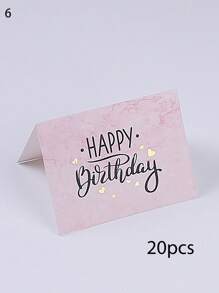 10 PCS Foil Greeting Cards, Personalized Birthday Gift Cards, Birthday Cake Wishes Cards, Birthday Folded Greeting Cards Pieces, Simple Little Fresh Cards, Gifts Flower Shop, Wishes Birthday Cards For Friends And Family., Back To School Valentine Day