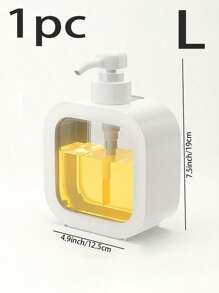 1 pezzo Dispenser portatile in schiuma, adatto per lozione, sapone, grande bottiglia di sapone liquido senza aria, compatibile con lozione, detersivo per bucato, shampoo, bagnoschiuma, sapone per le mani, con pompa per shampoo, balsamo, bagnoschiuma, per bagno e doccia, bottiglia di ricarica per lozione, bottiglia vuota per oli essenziali, contenitore cosmetico ricaricabile