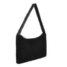 Rhinestone Evening Bag Bling Purse Underarm Bag Sparkly Diamond Shoulder Bag Clutch Purses For Women Party Club Wedding Prom - 黑色 - 查看 9