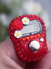 1-6颗念珠计数器，运动计数工具，带重置功能的编号念珠计数器，5位数字显示 - 彩色 - 查看 8