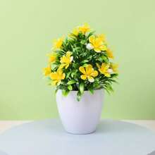 1 pieza Planta falsa en maceta, planta artificial pequeña para decoración del hogar, helecho artificial para interior, decoración para mesa de baño, escritorio, dormitorio, gabinete y cocina, decoración de primavera, regalo de decoración para habitación, dormitorio, cumpleaños y graduación