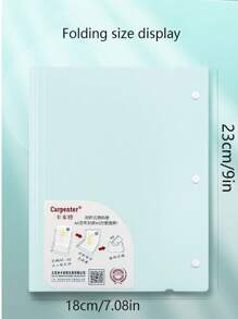 Customizable Horizontal A4 Folder, Student Test Paper Folder With Transparent Multi-Layer Storage, A5 Office Document Folder, Large Capacity - Multicolor - View 9