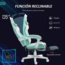 HOMCOM Gaming Chairs - Blue - View 5