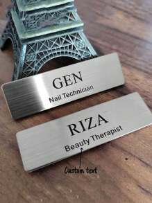 1 Customized Stainless Steel Nameplate For Personalized Identification Label -70X20mm - Multicolor - View 2