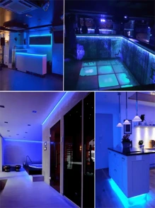 1 个 USB 供电 LED 灯带 - 暖色/白色/蓝色，易于安装，适用于电视背光和家居装饰，非常适合婚礼、派对、家居装饰等，60LED/米 - USB - 查看 8