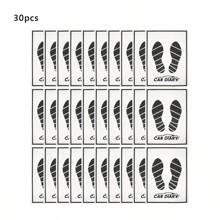 20/30 一次性白色汽车脚垫，临时通用车辆脚垫，用于清洁和保养，防污防尘，易于清洁，防滑保护汽车，适用于经销商和机械师