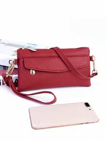 Minimalistyczna torba na ramię/crossbody w kształcie przekątnej, mała torebka w kształcie kwadratu