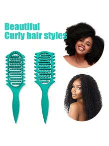 Curl Defining Brush,2025 Curly Hair Brush,Vented Hair Brush For Detangling, Shaping And Defining Curls For Women And Men Less Pulling Add A Shower Cap Of The Same Color,Hair Brush,Comb,Hair Tools,Hair Products And Accessories For Barber Salon Beauty Travel Essentials