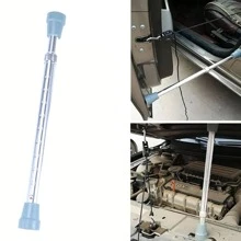 Besper 1 Conjunto de Kit de herramientas de barra de soporte de capó de aleación de aluminio, barra de soporte frontal del capó, adecuado para herramientas de reparación de capó de automóvil, accesorios de herramientas de reparación de automóviles (Plata)