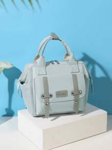 1pc Diaper Bag Tote Cute Mini Mommy Bag For Hospital, Diaper Bag, Bags For Travel, Diaper Tote Messenger Purse, Travel Diaper Tote For Mom And Dad, Multifunction Diaper Tote Nursery Storage Bin For Diapers, Wipes & Toys Diaper Bag For Outdoor - Multicolor - View 13