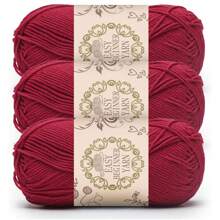 3pcs Morandi Acrylic Yarn Set - 4ply Soft Knitting & Crochet Supplies, Ideal For Making Blankets, Clothes, Tote Bags, Slippers - Variety Of Colors, 50g Each, Handcraft Essentials | Muted Yarn Set | Multi-Purpose