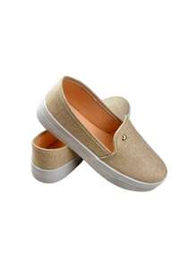 Women's Slip On Sneakers Iate Casual Easy Super Comfortable And Light NEW - 香檳色 - 查看 2