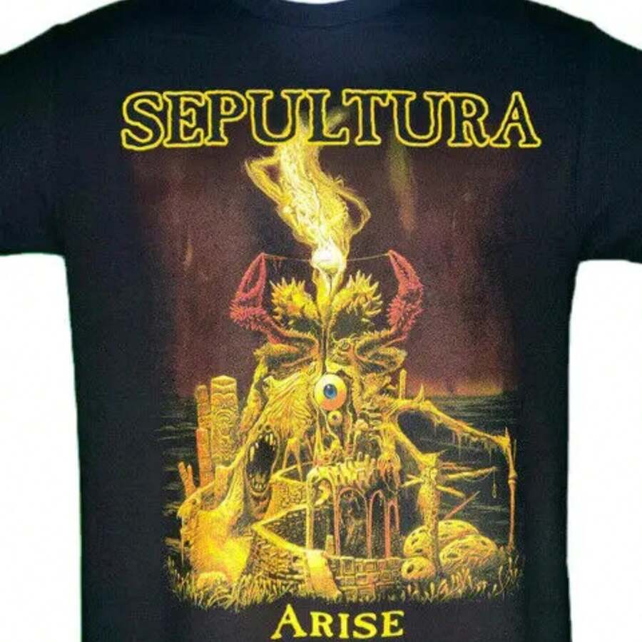 SEPULTURA - ARISE - NEW Band Merch Black T-Shirt - Black - View 1