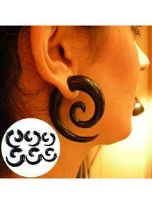 一对适合女性日常佩戴的创意新款假蜗牛耳环