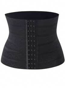 1pc 3-Row 11-Hook Bodysculpting Waist Cincher, Dress Slip-On Waist Trainer, Breathable & Anti-Curling
