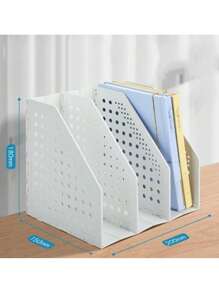 1pc 3/4-Fold Collapsible Book Stand, Student Adjustable Desktop Document Holder, Foldable File Rack, Pen Holder, Pencil Case, Office Decor, Crayon Holder, Pen Pots, Office Equipment, Desktop Organizer, Office Stationery, Marker Storage