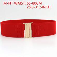 Women's Stretchable Elastic Belt Plus Size European And American Style Waistband For Dress, Outerwear, Elegant Waist Cincher (1 Pc) Halloween Summer, School Fall, Autumn, Halloween - Multicolor - View 24