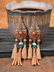 12 Pairs Bohemian Vintage Earrings Set For Women - Faux Feather Dream Catcher, Tassel Dangle Earrings, Versatile & Stylish For Daily Wear, Party, Gatherings, All Season