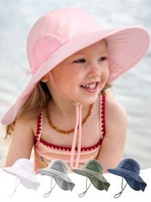 1PC Sunhat Infant Toddler & Kids Summer Water Flap Baby Swim Hat UPF 50 Boy & Girl Beach - 1PC - View 2