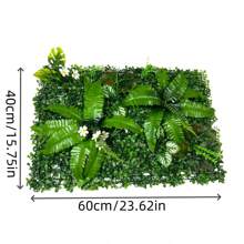 1 件人造垫绿化板修剪树篱植物，隐私树篱屏风适用于户外花园后院围栏围栏隐私屏风和室内墙壁装饰