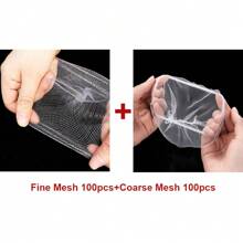 100个/包 一次性厨房水槽排水过滤网袋，排水盖，用于收集食物残渣和碎屑 厨房用品 厨房配件 厨房工具 - 白色 - 查看 9