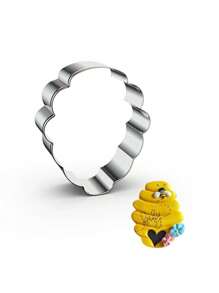 1pc Stainless Steel Bee Series Cookie Cutter, Honeycomb, Honey Pot, Bee Shaped Cake Mold DIY