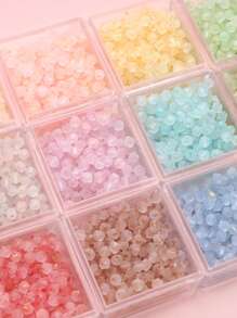 705 piezas/50g Cuentas de arroz de cristal facetado y escarchado en color dorado para hacer joyería, pulseras, collares, decoración de ropa y manualidades DIY