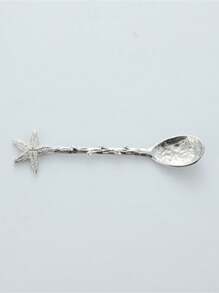 2件装复古森系咖啡勺海星水滴冰淇淋勺创意甜品蛋糕勺精致搅拌勺 - 彩色 - 查看 18