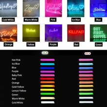Custom Neon Signs, Neon Name Sign For Home Wall Decor Custom 1low/2low Neon Sign Personalized Holiday Gifts LED Sign Custom Neon Lights For Wedding Birthday Party Light, Christmas Decoration Gift Power By USB/Battery Packs
