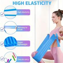Elastic Sports Tension Sheet PVC Fabric Yoga Squat And Butt Shaping Training Bands Fitness Training Bands For All Body Types (1500*150*0.35mm) - Multicolor - View 6