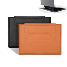 带磁性支架的 16 英寸笔记本电脑内胆包，PU 皮革保护套，适用于 Macbook Pro 16/14、Air 13.3、商务公文包、时尚便携式电脑手提包 - 彩色 - 查看 1