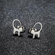 12 pares de sencillos pendientes con diseños de mascotas, pendientes de acero inoxidable con diseños de gatos y perros, joyería mixta para uso diario y como regalo