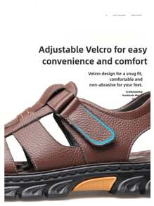 GlamourGrip Sandalias de hombre de con correas ajustables de, suela antideslizante, zapatos de playa casuales de verano para exteriores