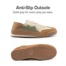 Boys Girls Sneakers Retro Slip-On Lace Up Classic Casual Tennis Lightweight Breathable Walking Shoes For Little/Big Kid - 棕色 - 查看 5