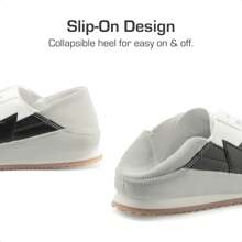 Boys Girls Sneakers Retro Slip-On Lace Up Classic Casual Tennis Lightweight Breathable Walking Shoes For Little/Big Kid - 白色 - 查看 8