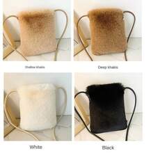 1 Pc Plush Messenger Bag Phone Crossbody Bag Mini Sling Bag For Women Crossbody Purse For Women Fluffy