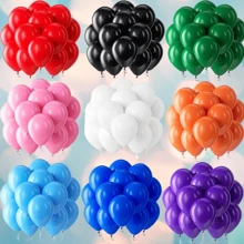 100 globos latex numero 10, resistencia altas tempreturas, brillo