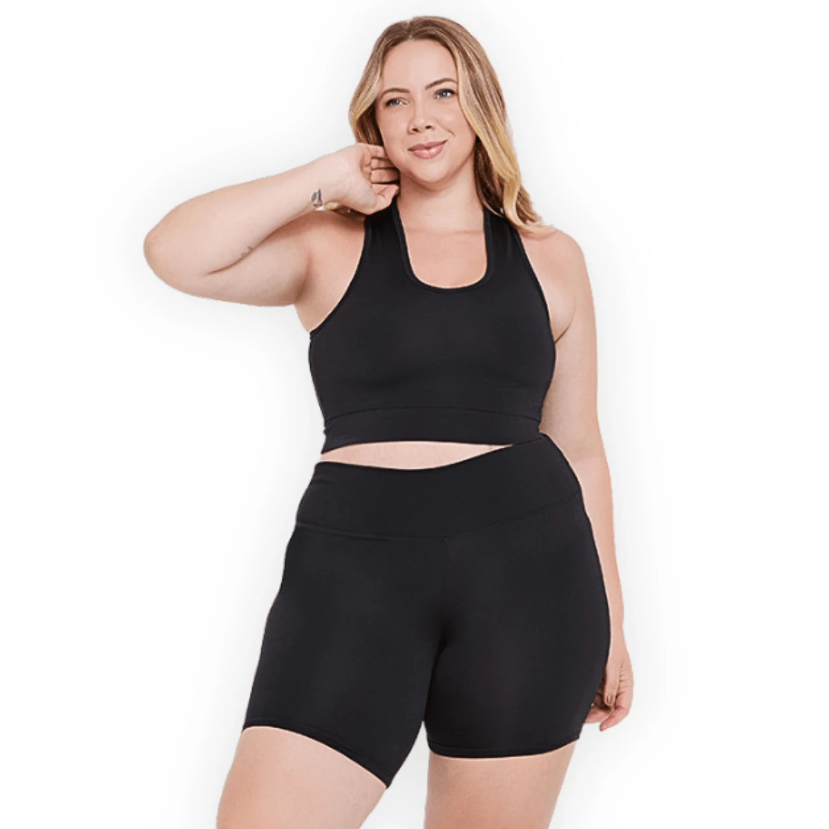 Plus Size Sports Sets - Đen và trắng - Xem 1