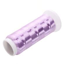 1200m/rouleau Fil de fleur enveloppé de velours sans nœud en polyester - Matériel pour épingle à cheveux, broche et franges de style antique fait à la main. Utilisé pour la fabrication de bijoux tissés à la main, assortir la fabrication de bijoux, etc.
