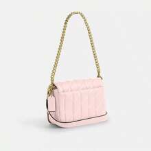 Coach 22 Logo Snap Closure Leather Top Handle Crossbody Shoulder Bag Small - Pink - View 4