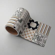 1 Roll 10cm*100cm Fashion Simple Floral Wall Sticker Trim - Instantly Elevate Home Decor With Self-Adhesive Skirting Line Border For TV Background, Door Frame & Waistline Accent