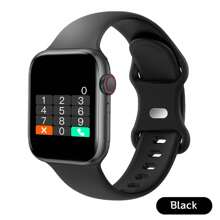 Hot 1pc Silicone Strap Sport Smart Watch For Teenagers, 1.44" Touchscreen Electronic Smart Watch, Call Function, Step Counter, Calorie Tracking, Multiple Sport Modes, Alarm & Notification Alerts, Compatible With Android & IOS, Suitable For Gifting, Sports, School, Parties, Comes In Various Strap Options, 90mAh/220mAh